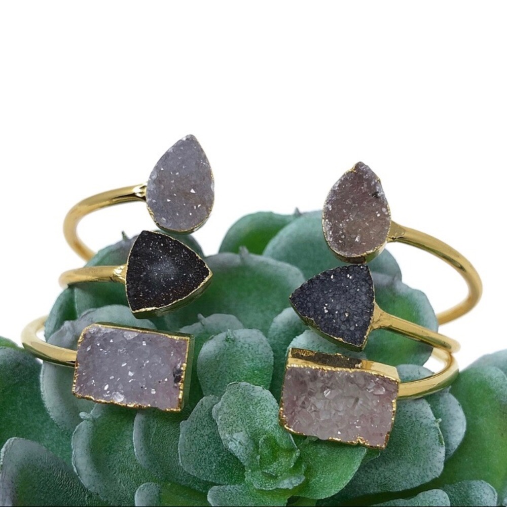 ▵ NEW ▵  Druzy Bangle Bracelet